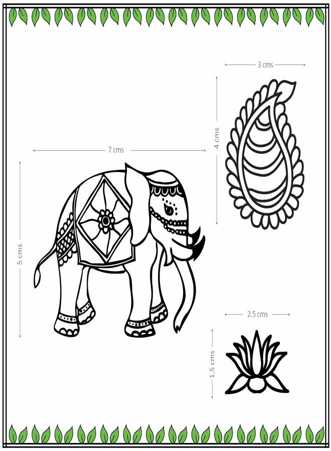 Mirrah Photopolymer Clear Stamps - Royal Mysuru (Set of 3 Reusable Clear Stamp) - Image 1
